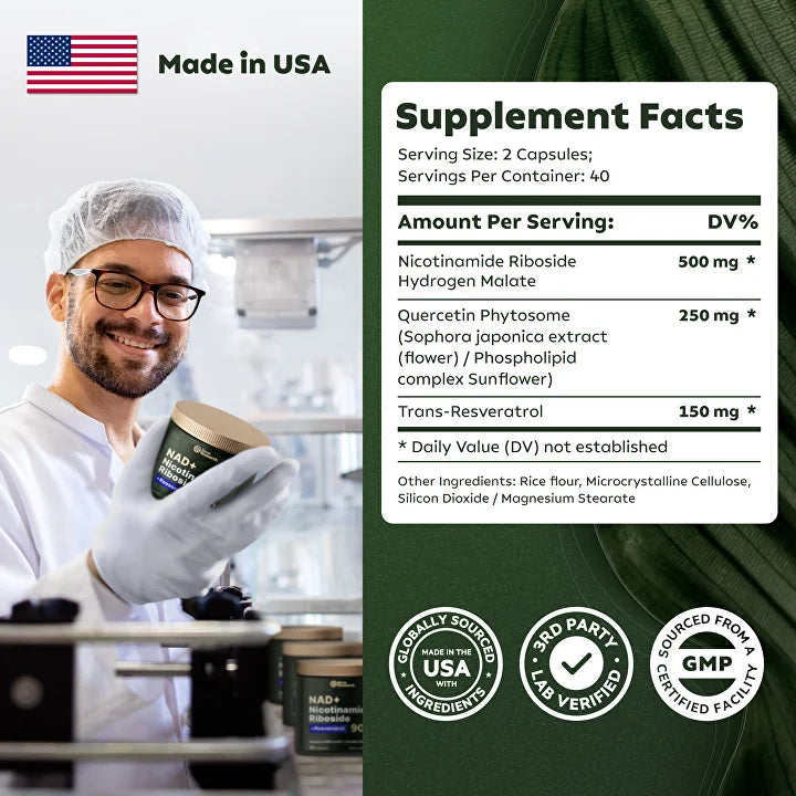 Cápsulas Juventud NAD+